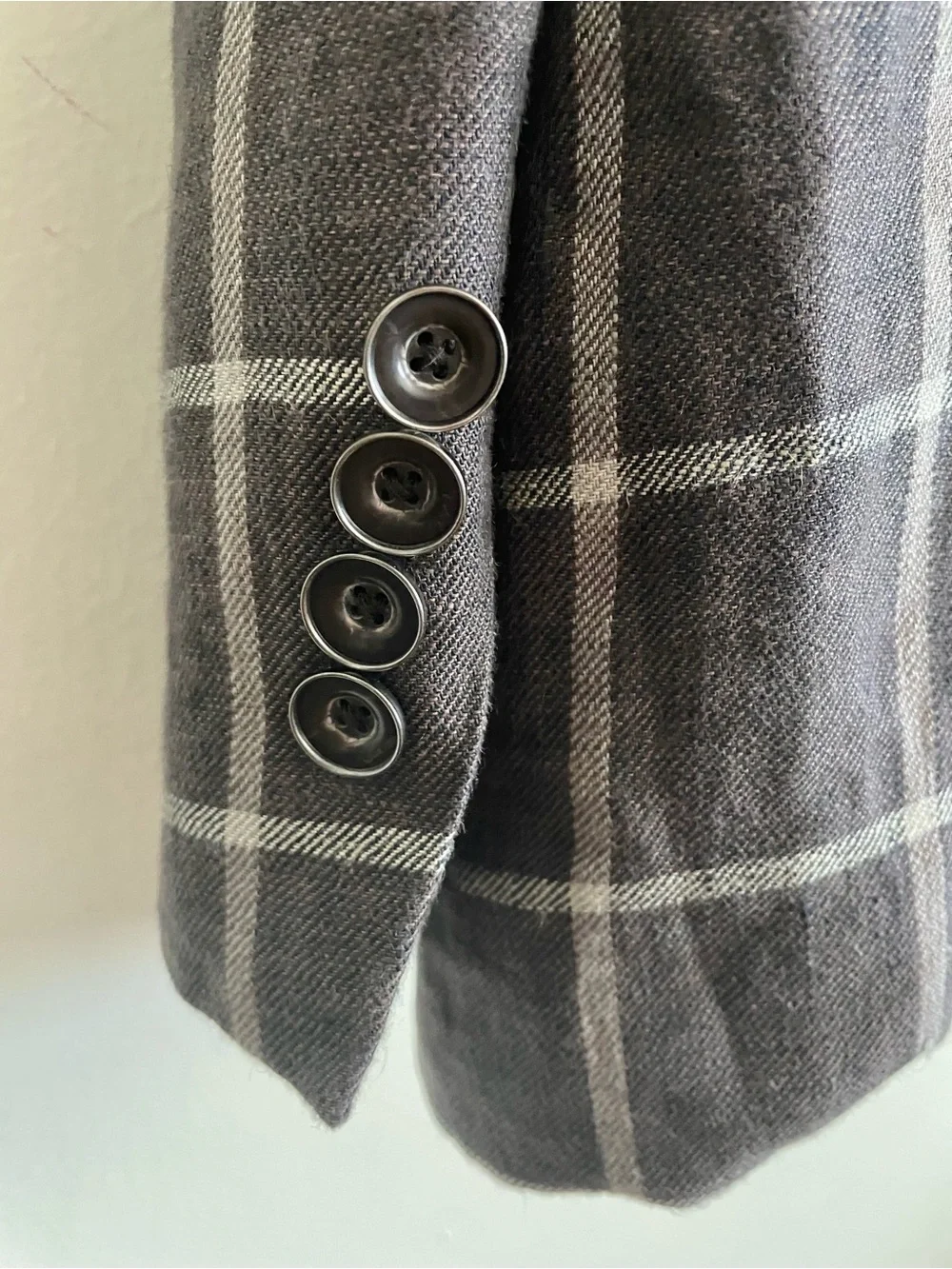 🪶 TALLIA Checked Gray Windowpane Men's Blazer 🪶